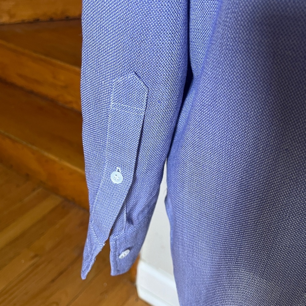 Wes Gordon Blue Tunic with Mandarin Collar - Picture 4 of 8